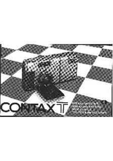 Contax T 14 Auto manual. Camera Instructions.